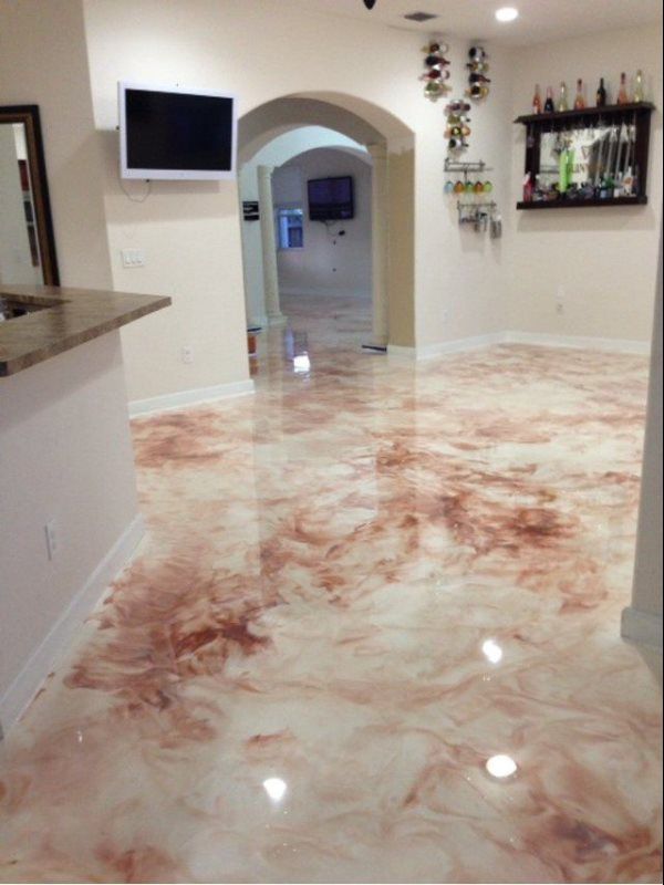 Flooring epoxy coat