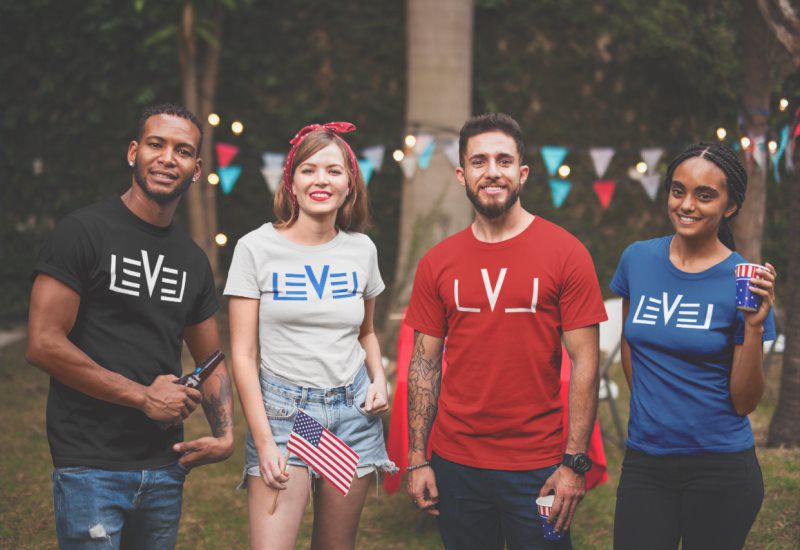 people wearing level shirts