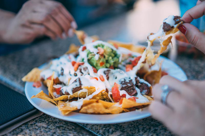 cheesy nachos