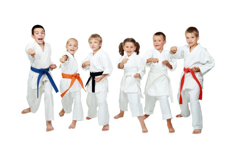 kids doing karate