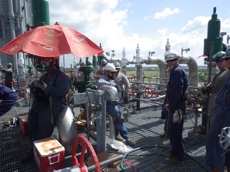 metal pipeline works