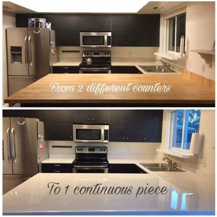 before and after epoxy coat