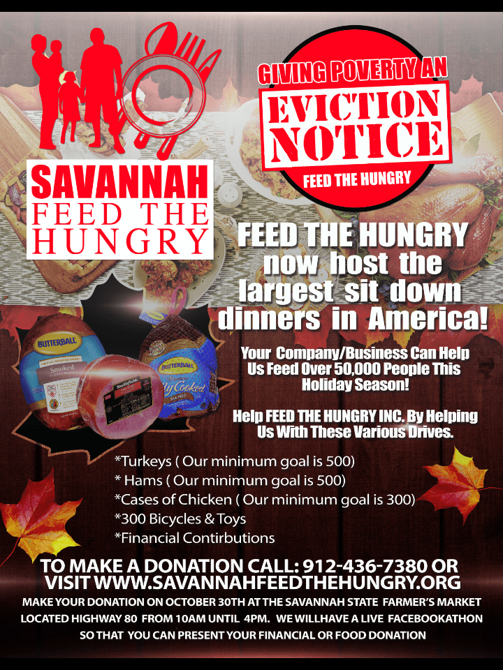 The Largest Sit Down Dinners Savannah Feed The Hungry