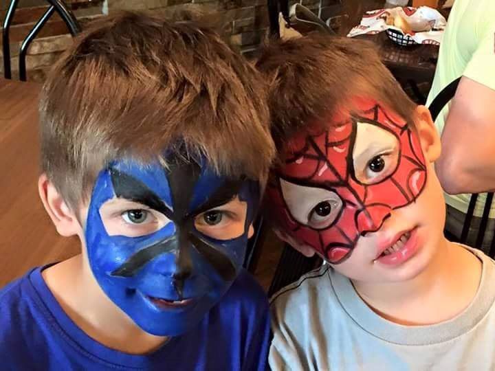 kid costume event make up