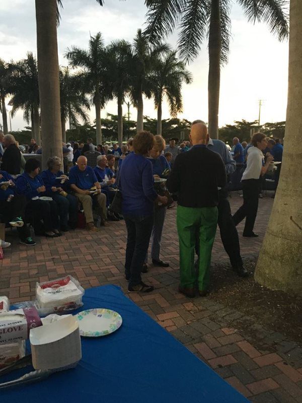 food catering event sunset