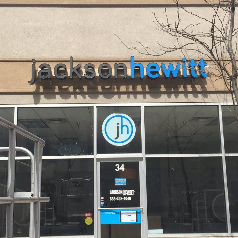 Jackson HewittChannel Letters
Elegant 3D channel letters installed at the entrance of a luxury hotel, making a lasting impression with their sophisticated design. These signs are ideal for hotels looking for 'hotel channel letters near me,' '3D chann