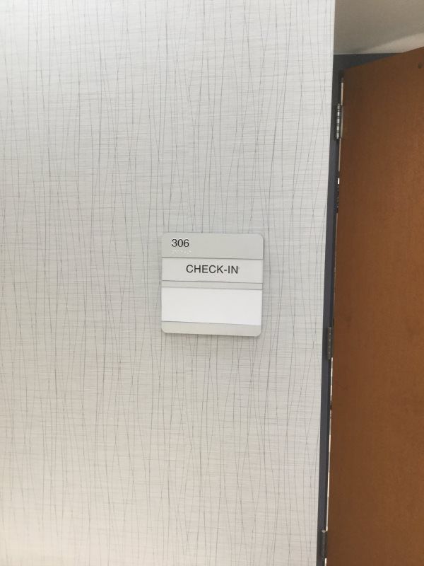 Mineola ADA Check- in Signs ADA check-in sign with Braille, commercial entrance awnings
A sleek ADA-compliant check-in sign with tactile characters and Braille, ensuring accessibility for all users. This sign is ideal for placement near commercial en