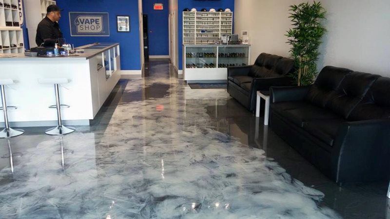 Flooring epoxy coat