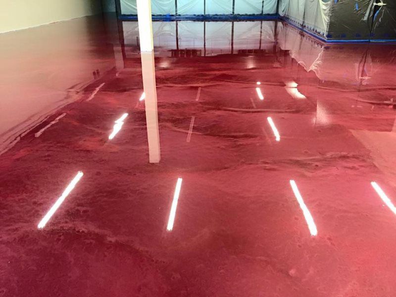 Flooring epoxy coat