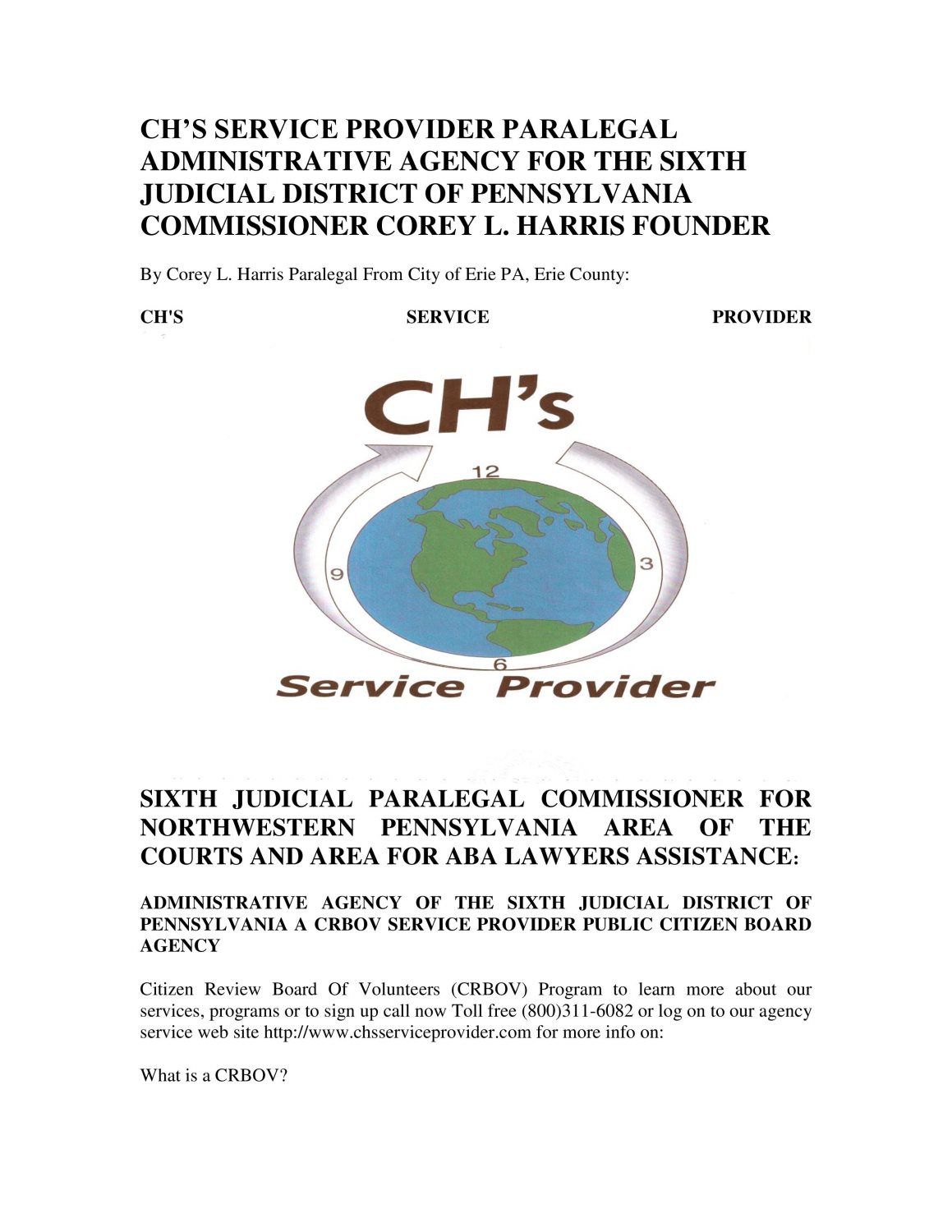 CH'S Service Provider