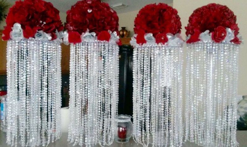 event supplies rental flower base