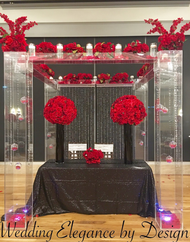 event supplies rental flower base