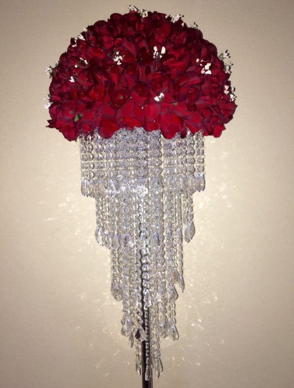 wedding bouquet of flowers stand