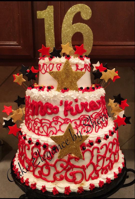 sweet 16 cake design flavors