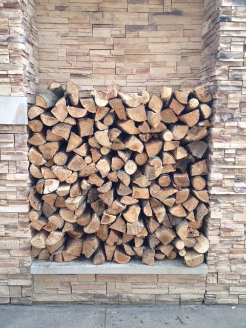 Pile of cut wood