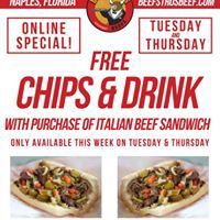 chips and drink promo