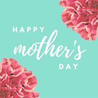 happy mother's day with flowers