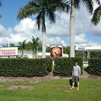 man in front of the store