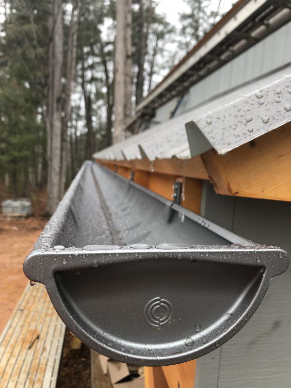 Endcap anthracite installed